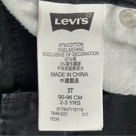 Levi’s Black Jeans & Cat & Jack Khakis Toddler Lot - Picture 9 of 11